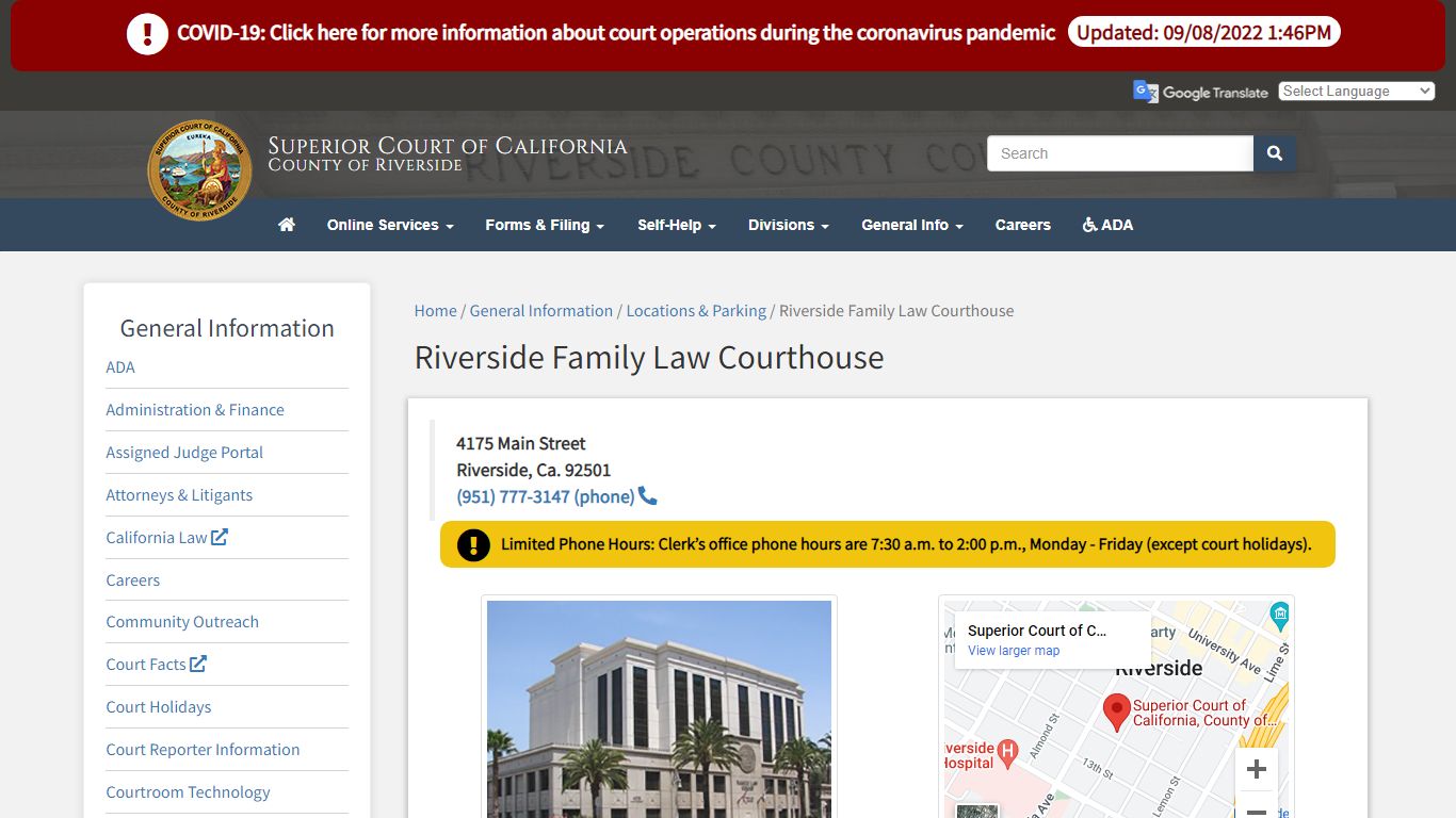 Riverside Family Law Courthouse - California